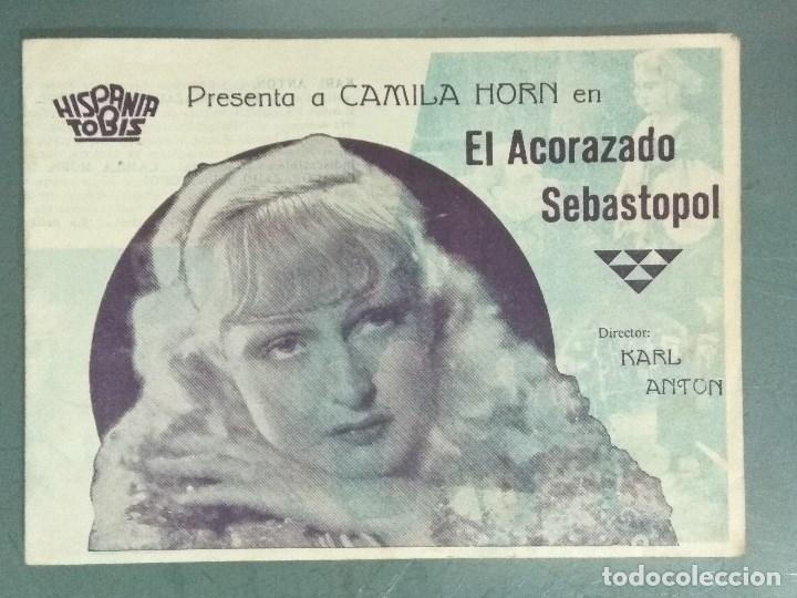 Cine: EL ACORAZADO SEBASTOPOL 1942. - PROGRAMA DE MANO DOBLE. - Foto 1