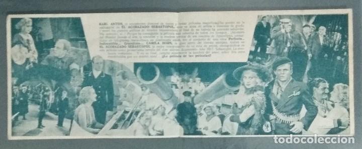 Cine: EL ACORAZADO SEBASTOPOL 1942. - PROGRAMA DE MANO DOBLE. - Foto 2