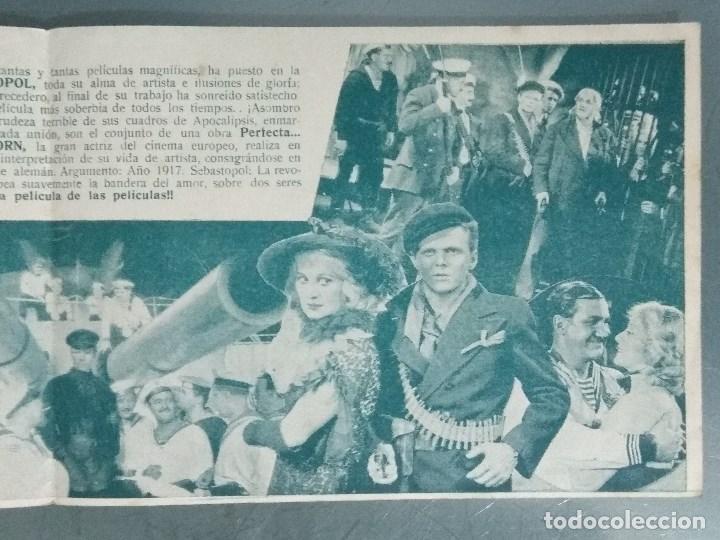 Cine: EL ACORAZADO SEBASTOPOL 1942. - PROGRAMA DE MANO DOBLE. - Foto 4