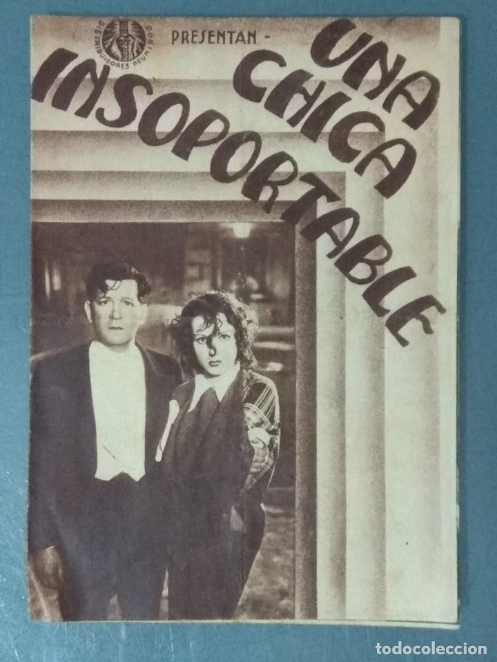 Cine: UNA CHICA INSOPORTABLE - PROGRAMA DE MANO DOBLE - Foto 1