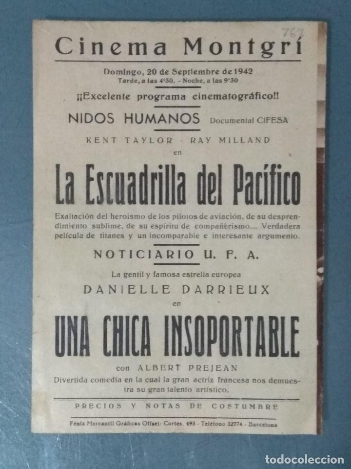 Cine: UNA CHICA INSOPORTABLE - PROGRAMA DE MANO DOBLE - Foto 3