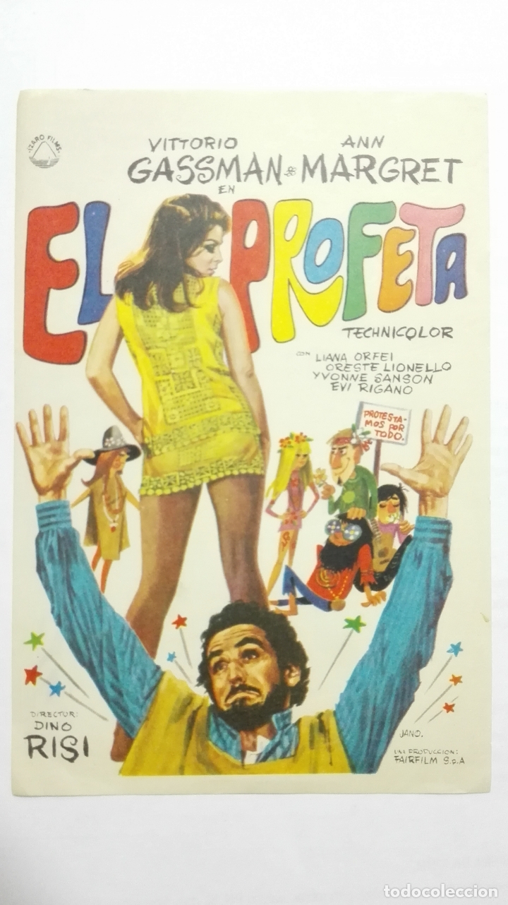 Cine: FOLLETO DE CINE, EL PROFETA, A&Ntilde;OS 60, SIN PUBLICIDAD