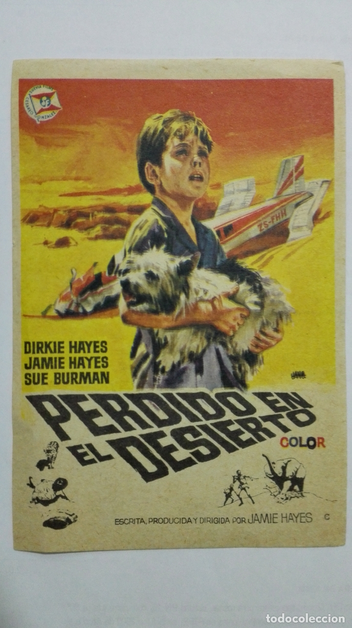 Cine: FOLLETO DE CINE, PERDIDO EN EL DESIERTO, A&Ntilde;OS 60, SIN PUBLICIDAD