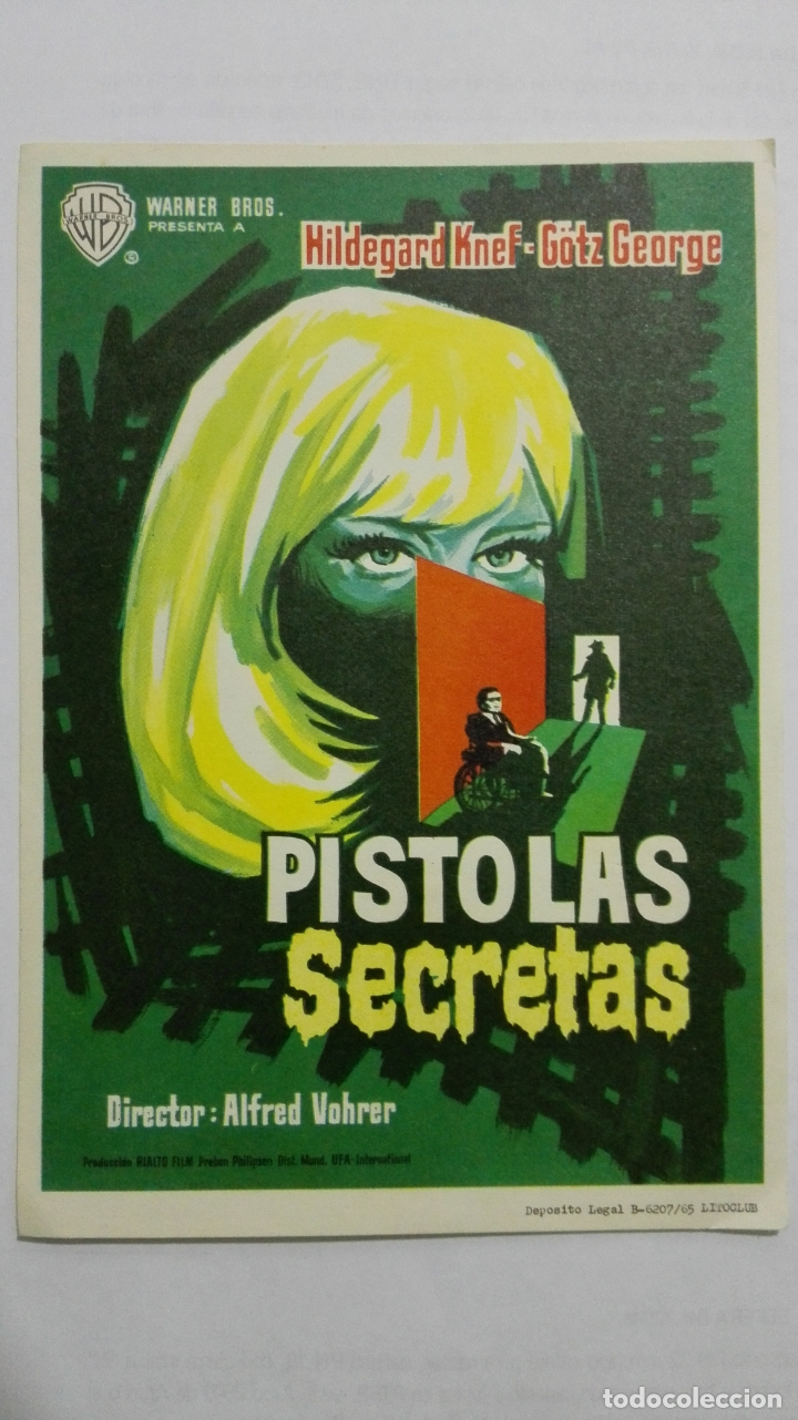 Cine: FOLLETO DE CINE, PISTOLAS SECRETAS, A&Ntilde;OS 60, SIN PUBLICIDAD