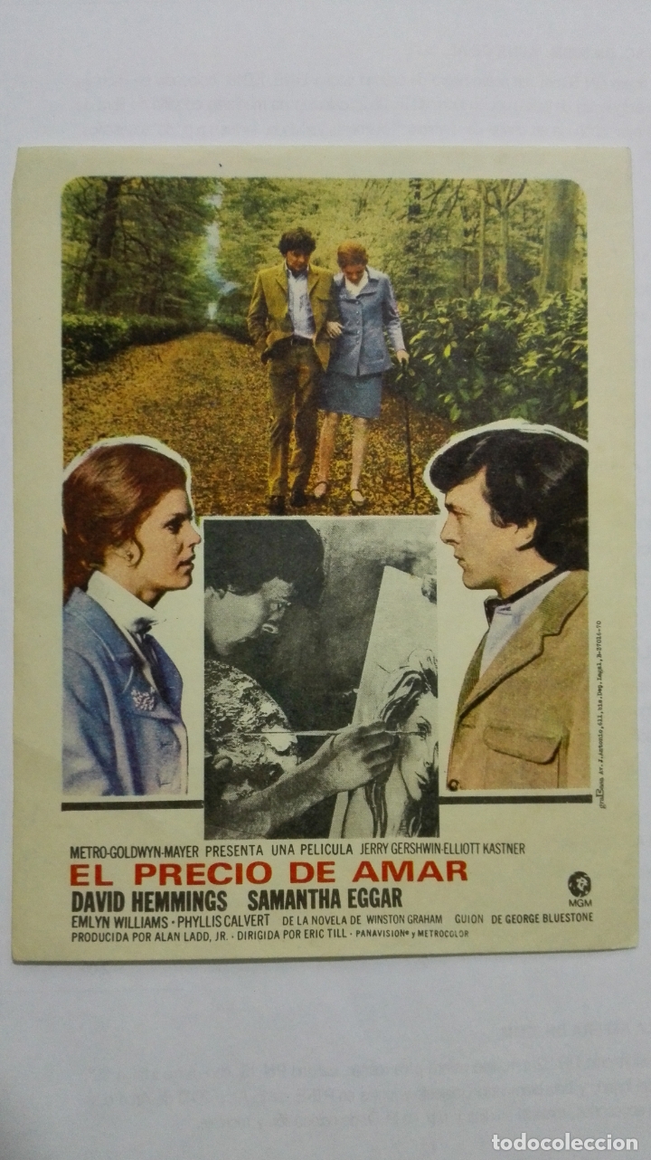 Cine: FOLLETO DE CINE, EL PRECIO DE AMAR, A&Ntilde;OS 60, SIN PUBLICIDAD