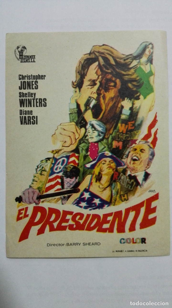 Folhetos de m&atilde;o de filmes antigos de cinema: FOLLETO DE CINE, EL PRESIDENTE, A&Ntilde;OS 60, SIN PUBLICIDAD