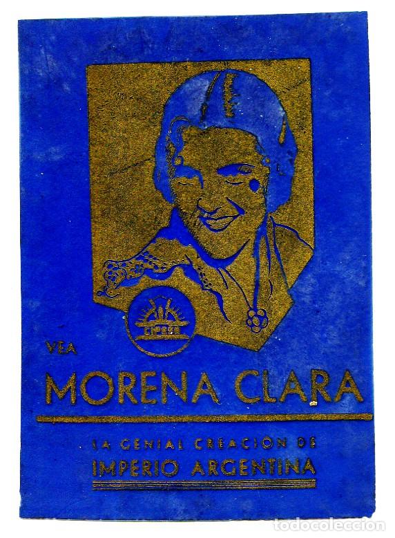 Cine: MORENA CLARA, con Imperio Argentina. En pl&aacute;stico. - Foto 1