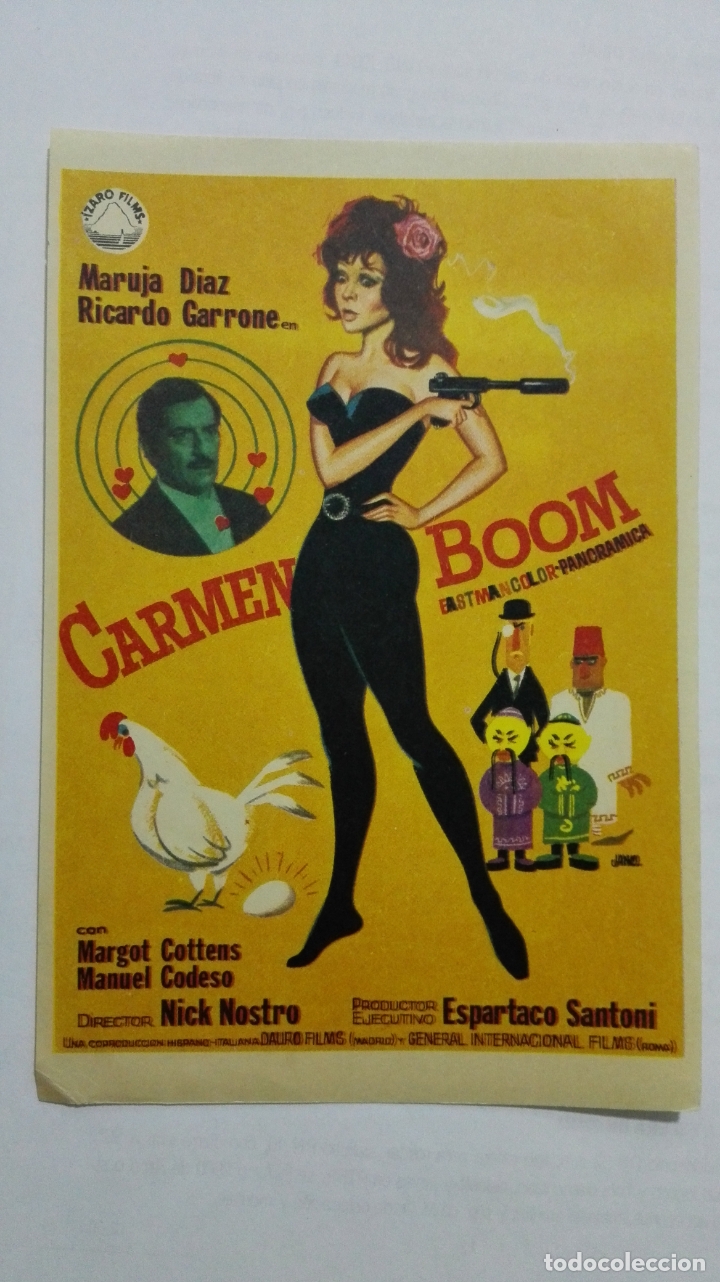 Cinema: FOLLETO DE CINE, CARMEN BOOM, A&Ntilde;OS 60, SIN PUBLICIDAD