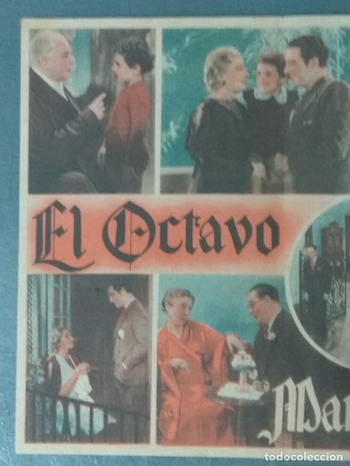 Cine: EL OCTAVO MANDAMIENTO (1936). PROGRAMA DE MANO DOBLE. - Foto 3