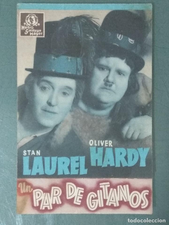Cine: UN PAR DE GITANOS (1933) PROGRAMA DE MANO DOBLE - Foto 1