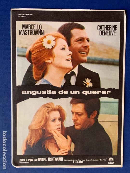 Cine: PROGRAMA DE CINE ANGUSTIA DE UN QUERER. SIN PUBLICIDAD. - Foto 1