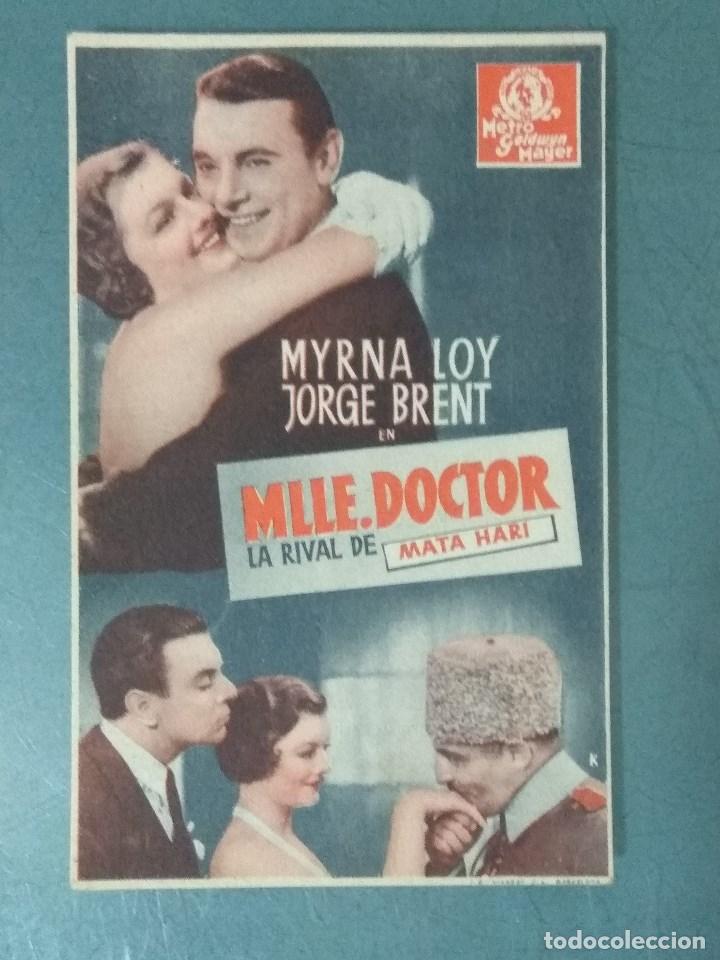 Cine: MLLE DOCTOR. TARJETA PROGRAMA - Foto 1