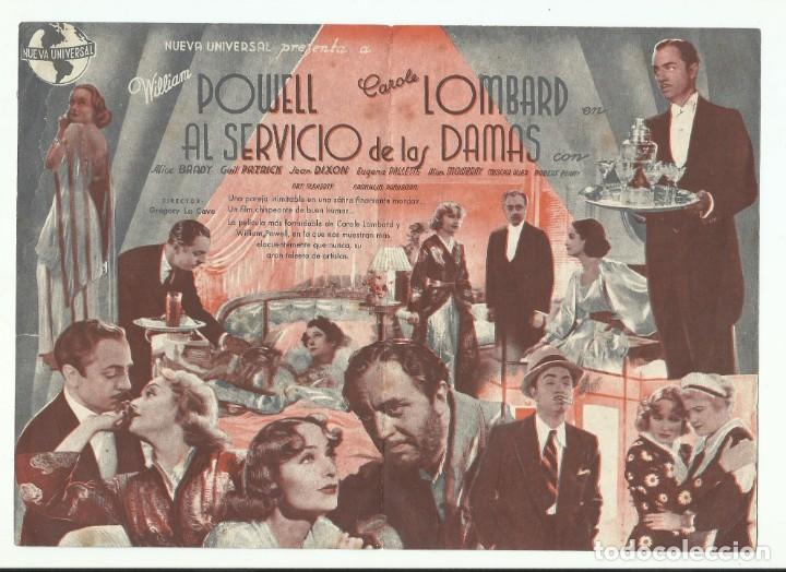 Cine: Programa Original de Mano AL SERVICIO DE LAS DAMAS - Foto 2