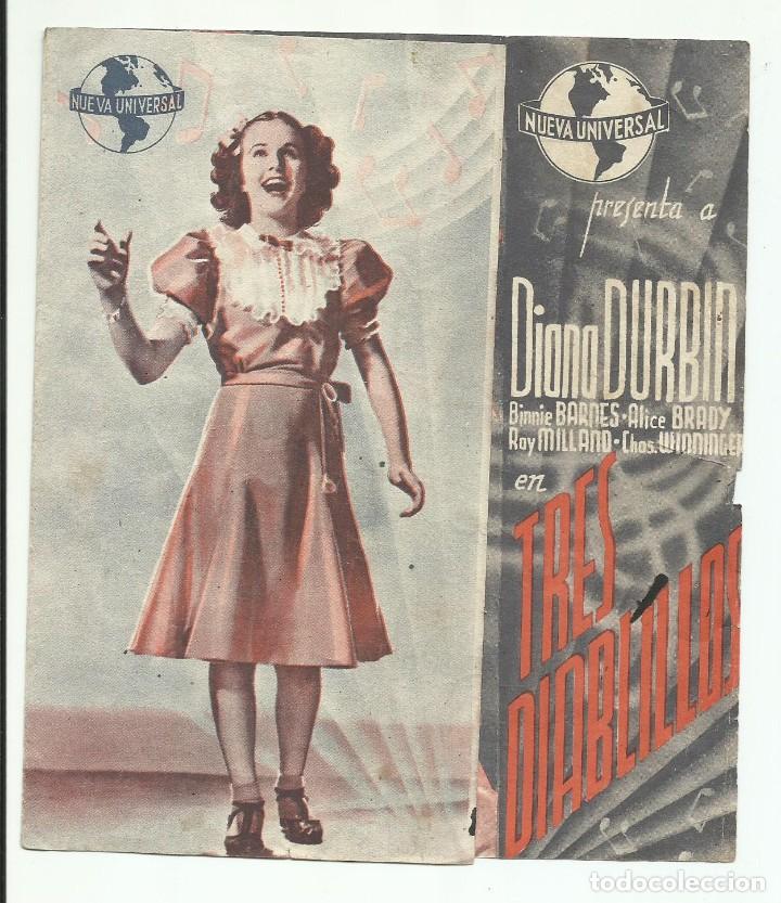 Cine: Programa Original Doble grande Tres Diablillos - DIANA DURBIN - Foto 1
