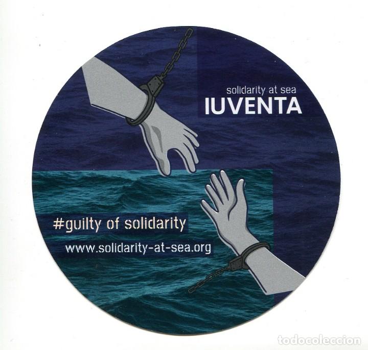 Cine: IUVENTA (SOLIDARIDAD EN EL MAR). PEGATINA. - Foto 1