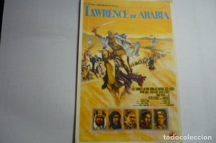 Cine: PROGRAMA LAWRENCE DE ARABIA.-ALECC GUINNESS -PUBLICIDAD - Foto 1