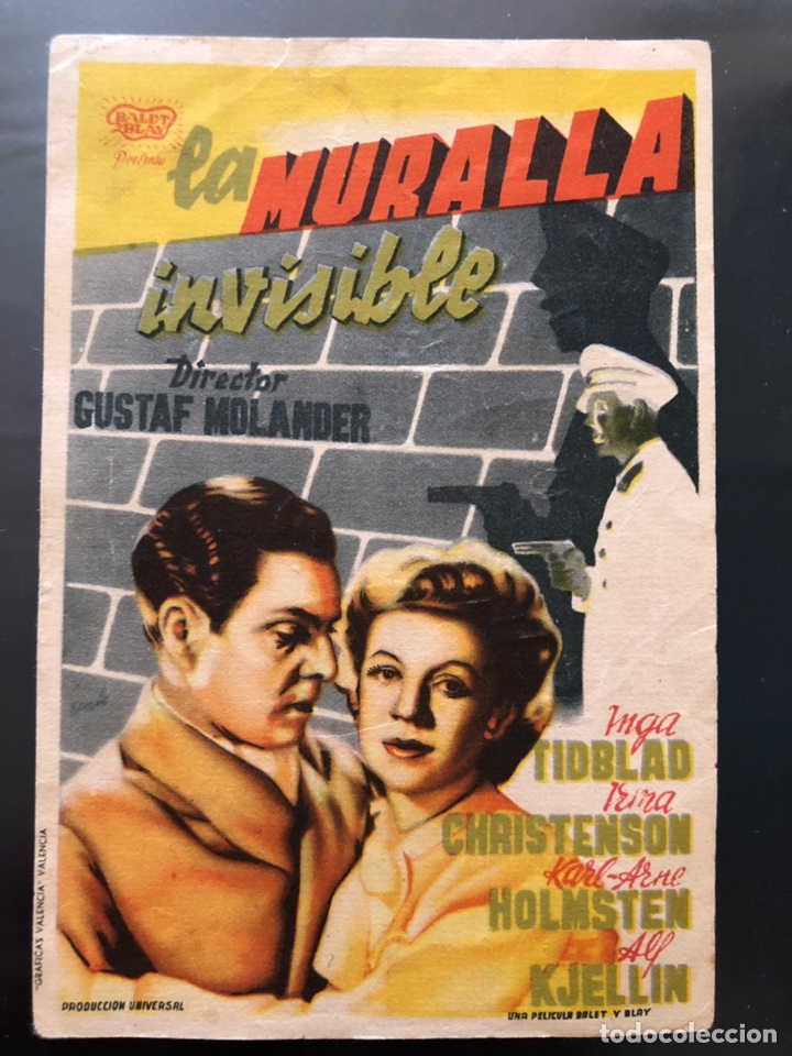 Cine: Programa la muralla invisible.inga tidblad.con publicidad - Foto 1