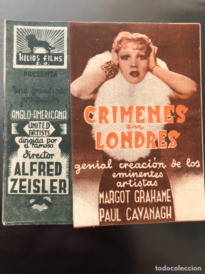 Cine: Programa cr&iacute;menes en londres.margot grahame - Foto 1