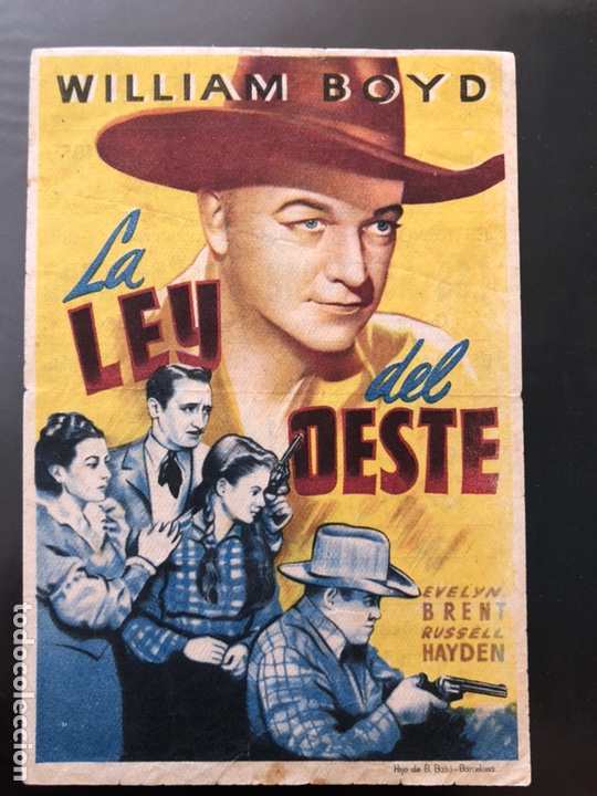 Cine: Programa la ley del oeste.william boyd evelyn brent - Foto 1