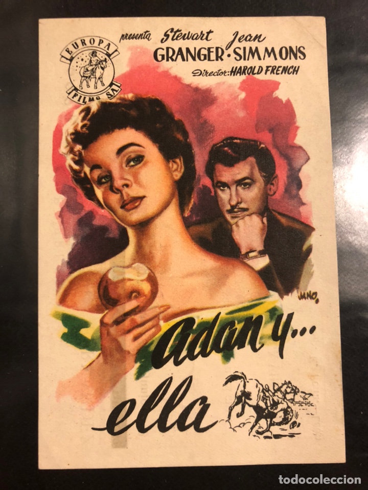Cine: Programa Ad&aacute;n y ella.stewart granger Jean simmons - Foto 1
