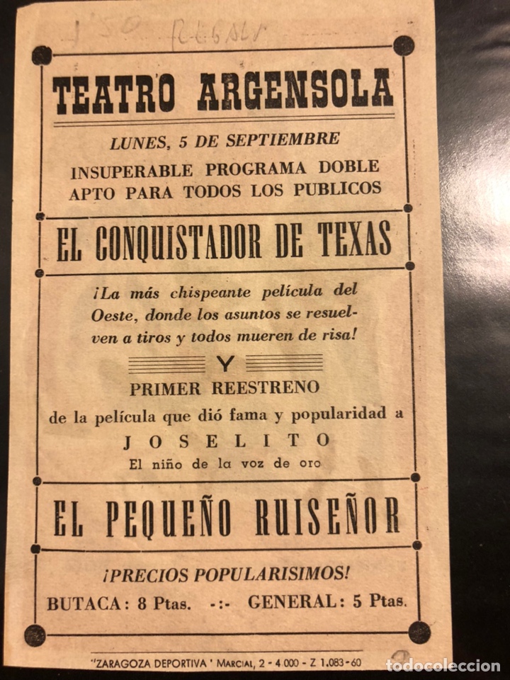Cine: Programa el conquistador de Texas.fernand raynaud - Foto 2
