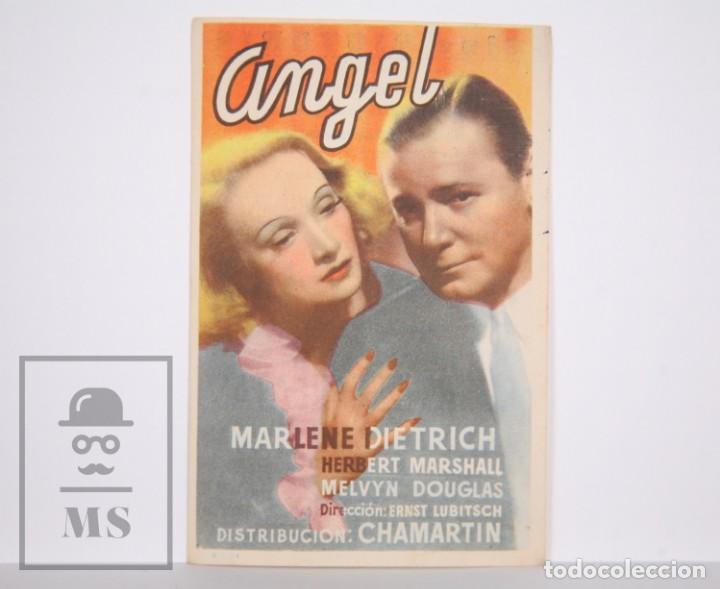 Cine: Programa de Cine Simple - &Aacute;ngel - Marlene Dietrich - Publicidad al Dorso - Foto 1