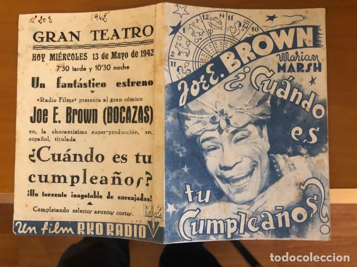Cine: &iquest;cuando es tu cumplea&ntilde;os ?  buen estado con publicidad - Foto 1