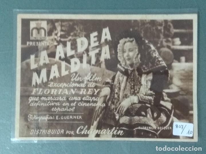 Cine: LA ALDEA MALDITA - PROGRAMA DE MANO SENCILLO - Foto 1