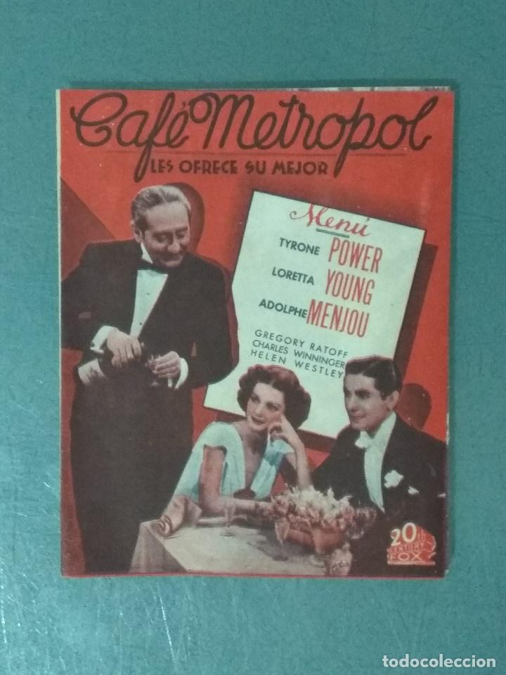 Cine: CAFE METROPOL - PROGRAMA DE MANO DOBLE - Foto 1