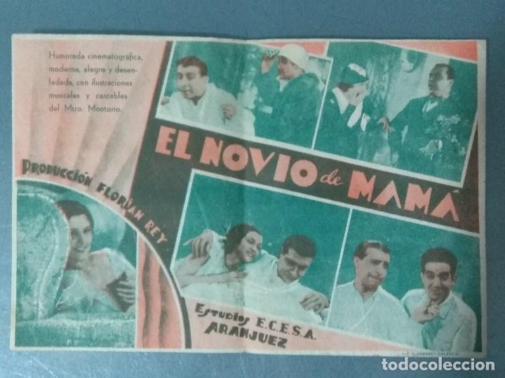 Cine: EL NOVIO DE MAMA - 1935 - PROGRAMA DE MANO DOBLE - Foto 2