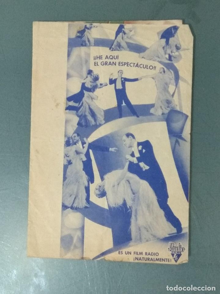 Cine: SOMBRERO DE COPA - 1936 - PROGRAMA DE MANO GRANDE DOBLE - Foto 1