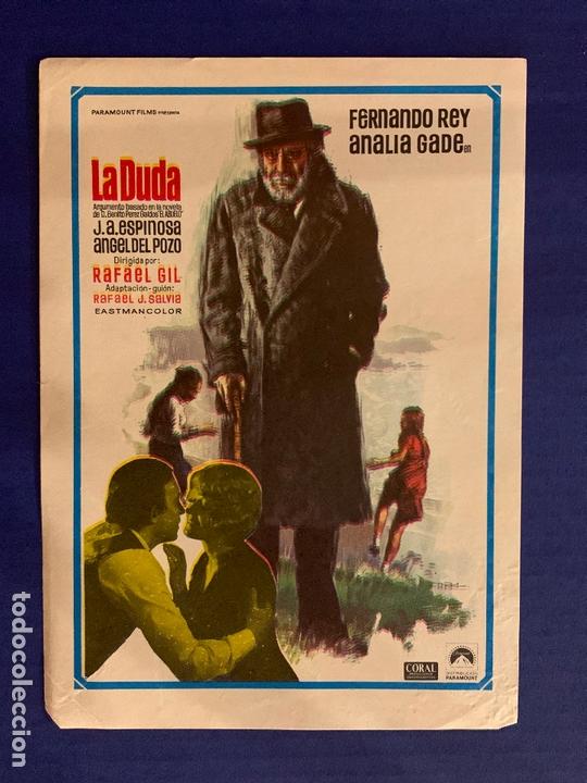 Cine: FOLLETO DE MANO LA DUDA. SIN PUBLICIDAD. - Foto 1