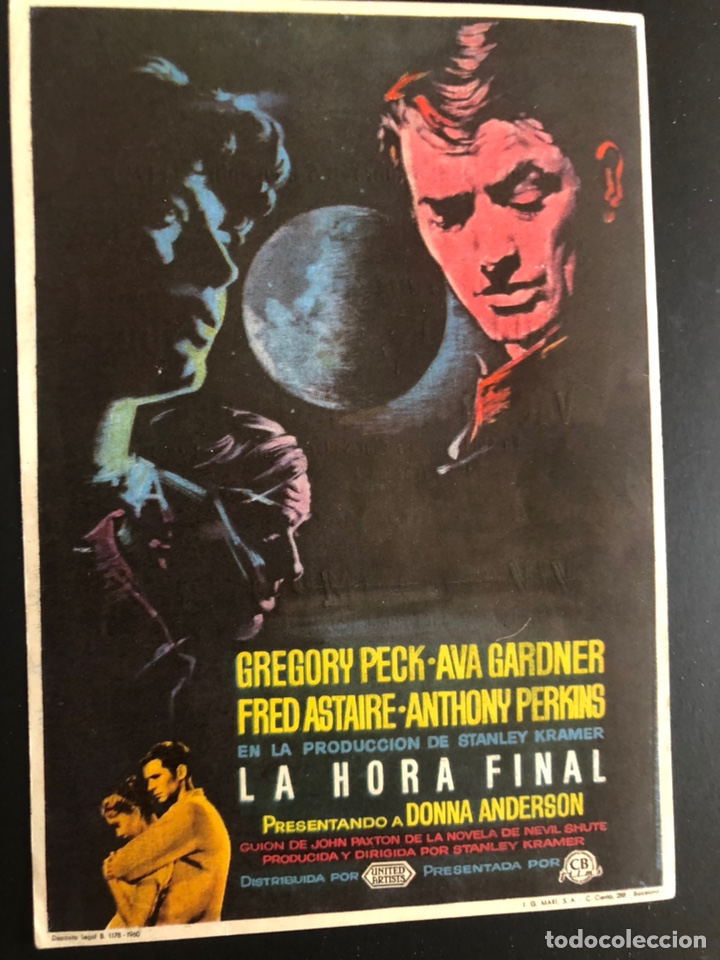 Cine: Programa la hora final gregory peck ava gardner con publicidad cines sans A19 - Foto 1