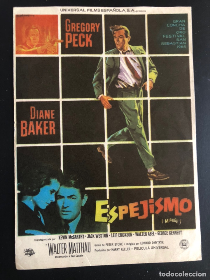 Cine: Programa espejismo gregory peck Diane baker A19 - Foto 1