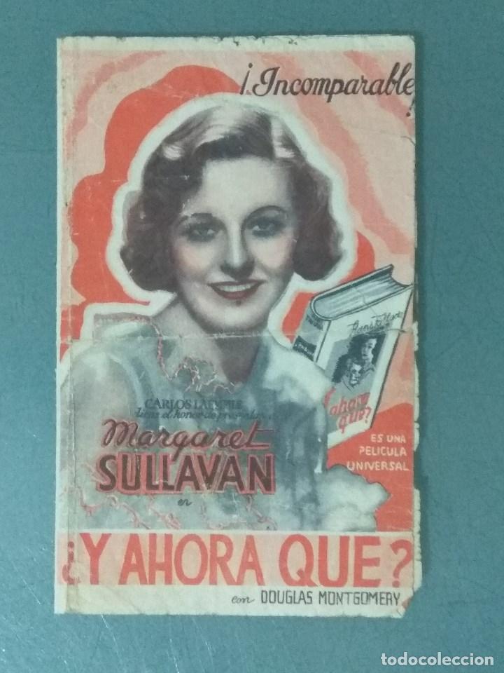 Cine: &iquest;Y AHORA QUE? - PROGRAMA DE MANO DOBLE. - Foto 1