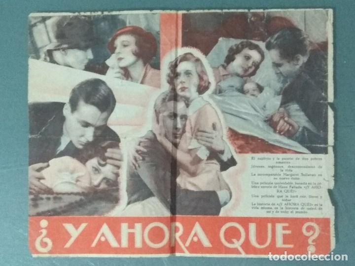 Cine: &iquest;Y AHORA QUE? - PROGRAMA DE MANO DOBLE. - Foto 2