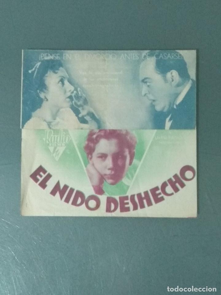 Cine: EL NIDO DESHECHO - 1936 - PROGRAMA DOBLE DE MANO - Foto 1