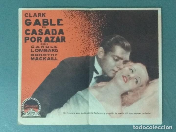 Cine: CASADA POR AZAR - 1934 - PROGRAMA DOBLE DE MANO - Foto 2