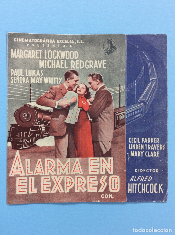 Cine: Alarma en el expreso - folleto de mano - Foto 1