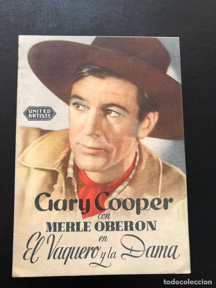 Cine: Programa el vaquero y la dama.gary cooper merle Ober&oacute;n - Foto 1