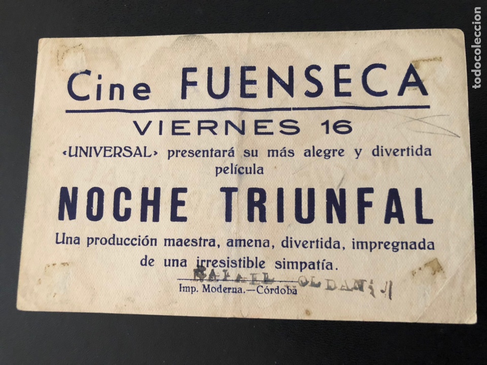 Cine: Programa noche triunfal.ann blyth.con publicidad - Foto 2