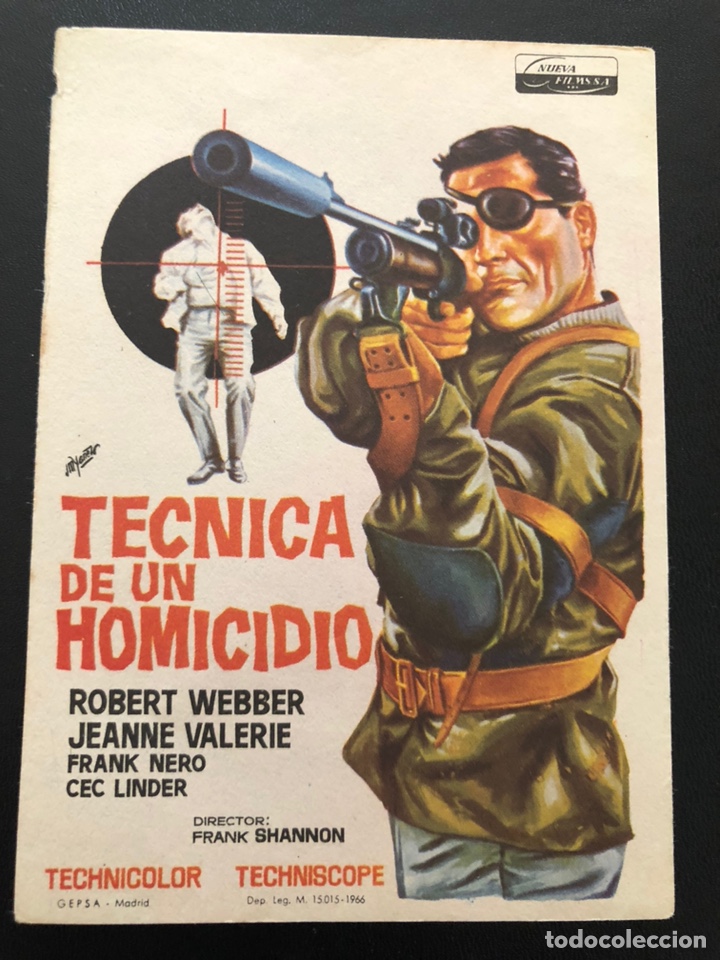 Cine: Programa t&eacute;cnica de un homicidio.robert webber - Foto 1