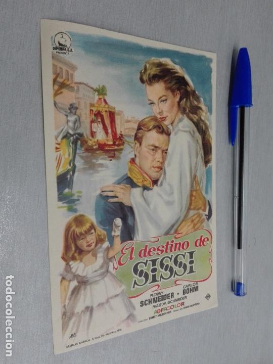 Cine: EL DESTINO DE SISSI / ROMY SCHNEIDER / PUBLICIDAD CINE AVENIDA