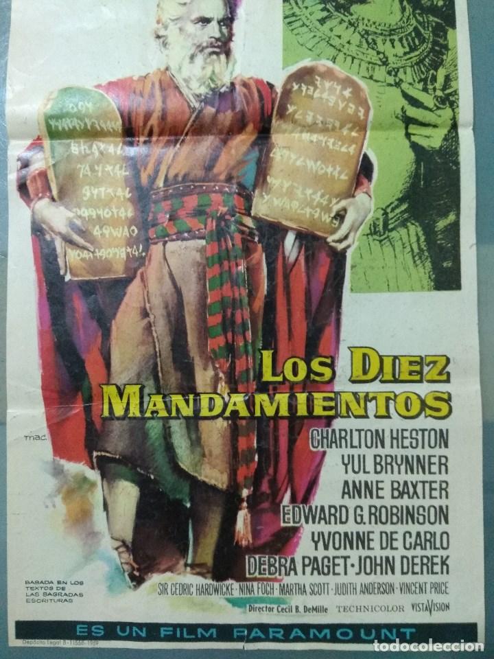 Cine: LOS DIEZ MANDAMIENTOS - 1959 - PROGRAMA - Foto 4
