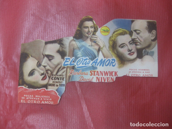 Cine: PROGRAMA DE CINE TROQUELADO. EL OTRO AMOR. BARBARA STANWYCK. DAVID NIVEN. - Foto 1