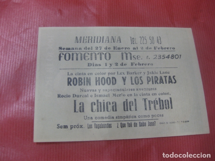 Cine: PROGRAMA DE CINE. LA CHICA DEL TREBOL. ROCIO DURCAL. - Foto 2