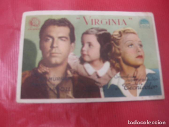 Cine: PROGRAMA DE CINE. VIRGINIA. MC. MURRAY - MADELEINE CAROLL. - Foto 1