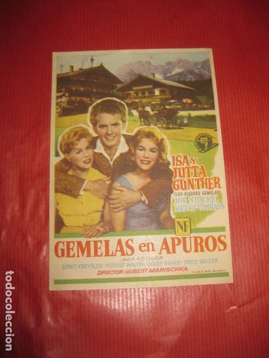 Cine: PROGRAMA DE CINE. GEMELAS EN APUROS. ISA Y JUITA G&Uuml;NTHER. - Foto 1