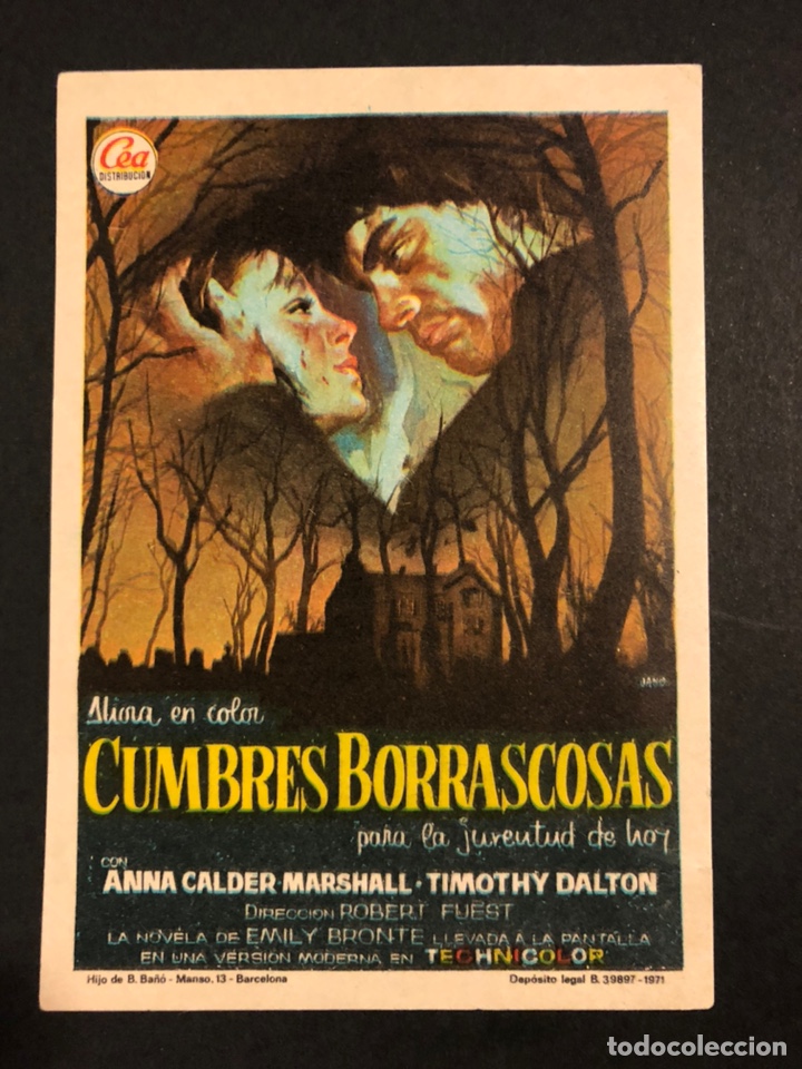 Cine: Programa cumbres borrascosas.timothy dalton Anna calder marshall