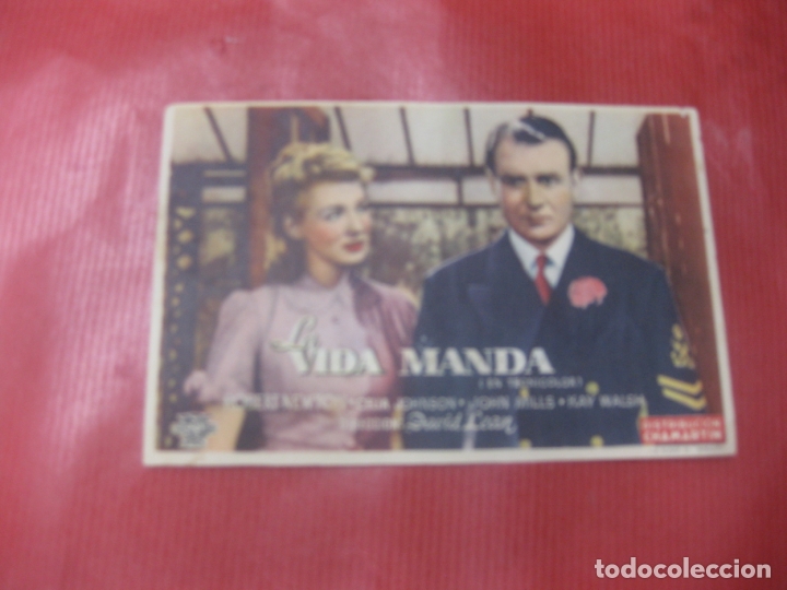 Cine: PROGRAMA DE CINE. LA VIDA MANDA. ROBERT NEWTON, CELIA JOHNSON - Foto 1
